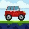 Little red car over the bridge free Racing Game