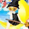 Witch Girl on Moon free Dressup Girl Game