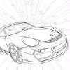 Kids coloring: Beautiful car
