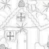 Kids coloring: Sweet House