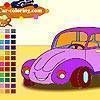 Cute car coloring