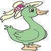 Green duck coloring