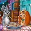 Disney Lady and Tramp Jigsaw - Susi und Strolch Game