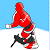 Snow Board Santa